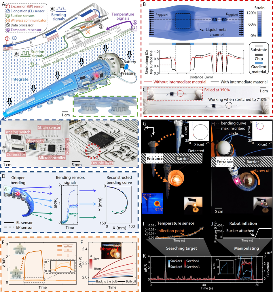 重磅！北航团队Science Robotics软体连续体机器人的感知及环境交互取得新进展(图4)